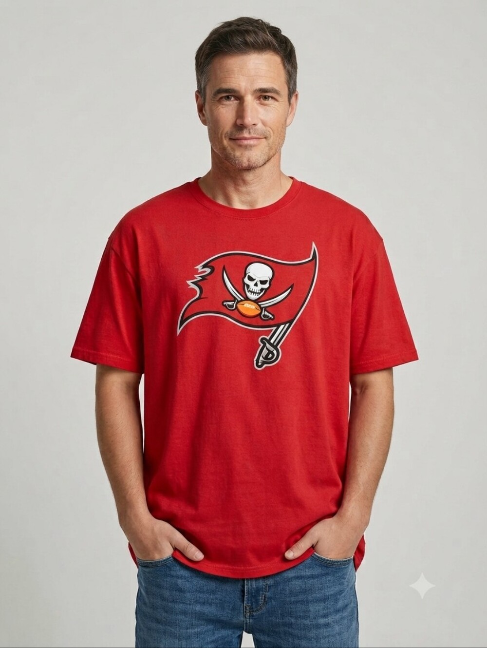 NFL Tampa Bay Buccaneers Graphic T-Shirt Men's Size 2XL Red